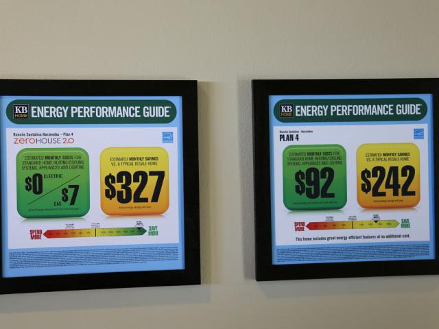 The ultra-efficient performance is distinguished with a label that clearly shows significant utility bill savings.