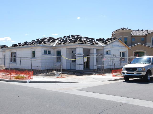 Rigid foam exterior sheathing provides a continuous thermal blanket around the home's exterior.