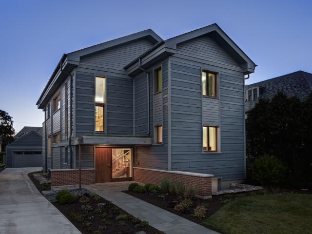 This 3,600-square-foot home built by Weiss Building and Development in River Forest, Illinois, is a certified U.S. DOE Zero Energy Ready Home and meets Passive House Institute U.S. requirements.