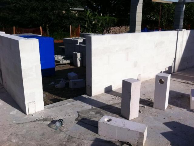 The high-efficiency autoclaved aerated concrete block walls are bug-resistant, moisture-resistant, and fire-resistant to help make this home disaster-resistant.